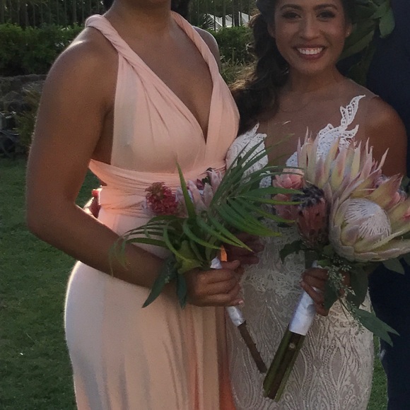 Blush pink convertible maxi dress - Picture 4 of 4